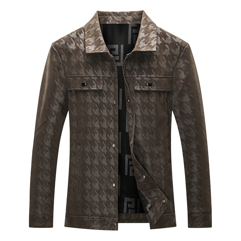 Herren Modische Jacke mit Karomuster Shop Nory