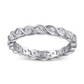 Damen Solitaire-Ring mit funkelndem Kristallbesatz und kunstvollem Design Shop Nory