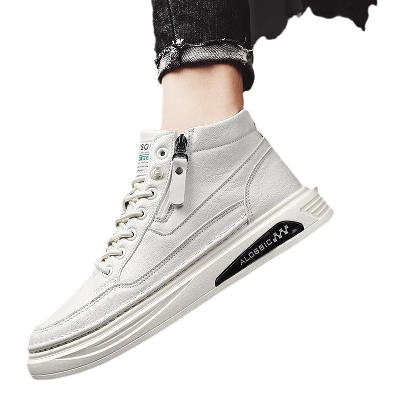 Herren modische High-Top Sneakers mit praktischer seitlicher Reißverschlussöffnung und Hochleistungssohle