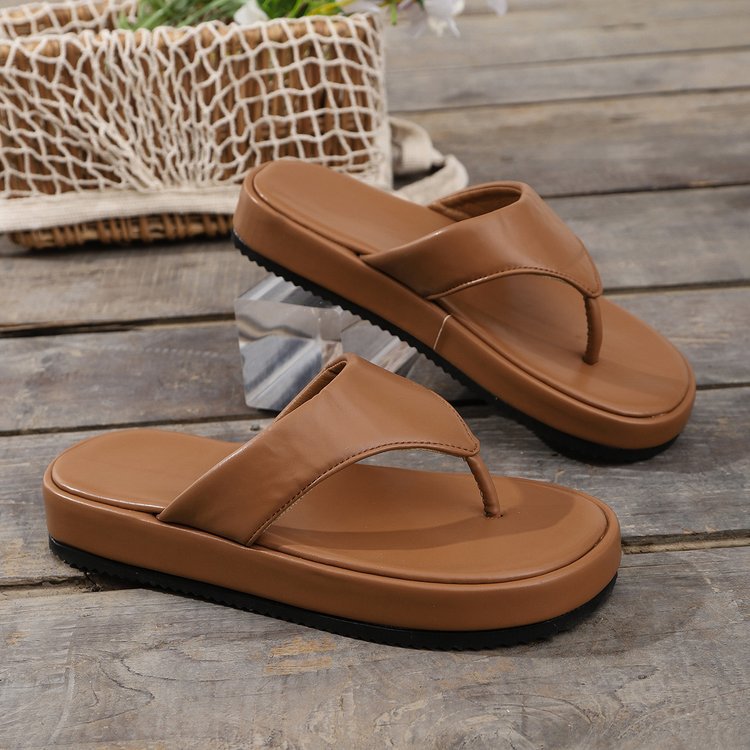 Damen komfortable Zehentrenner Sandalen