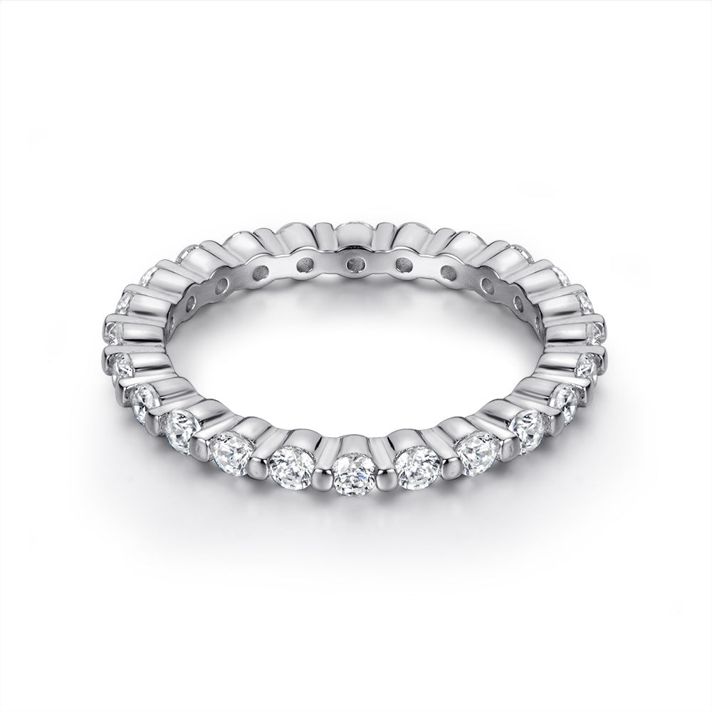 Damen Pavé Zirkonia Ewigkeit Ring Shop Nory