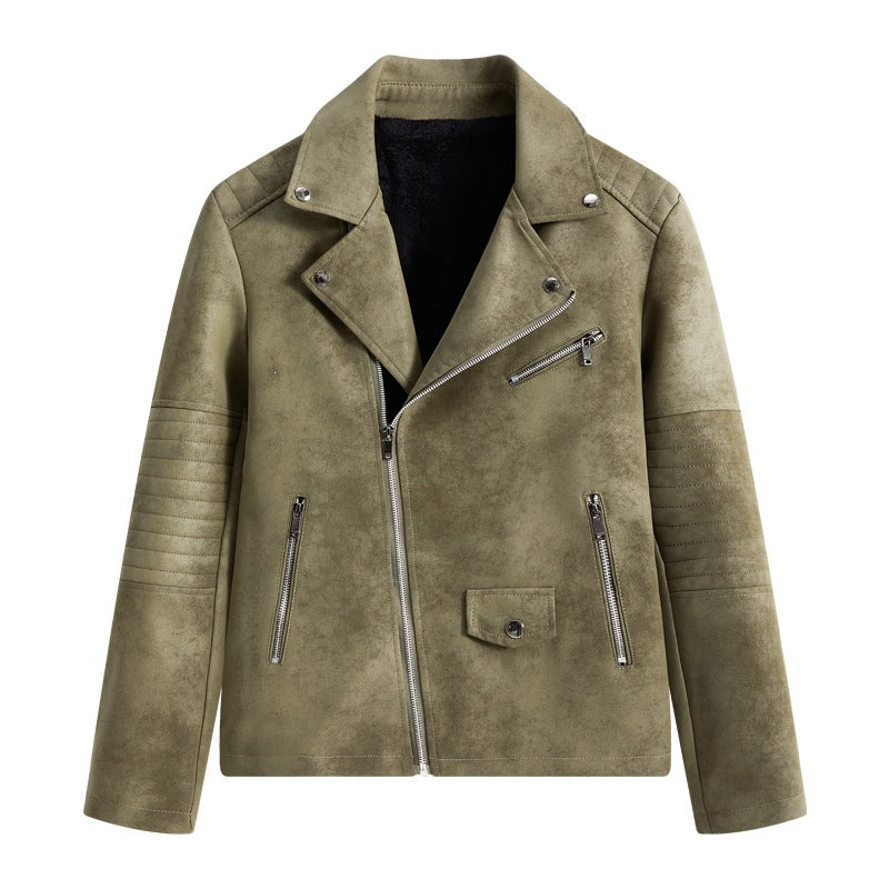 Herren Modische Kunstleder-Blousonjacke Shop Nory
