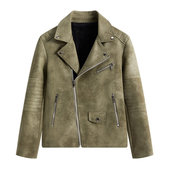 Herren Modische Kunstleder-Blousonjacke Shop Nory