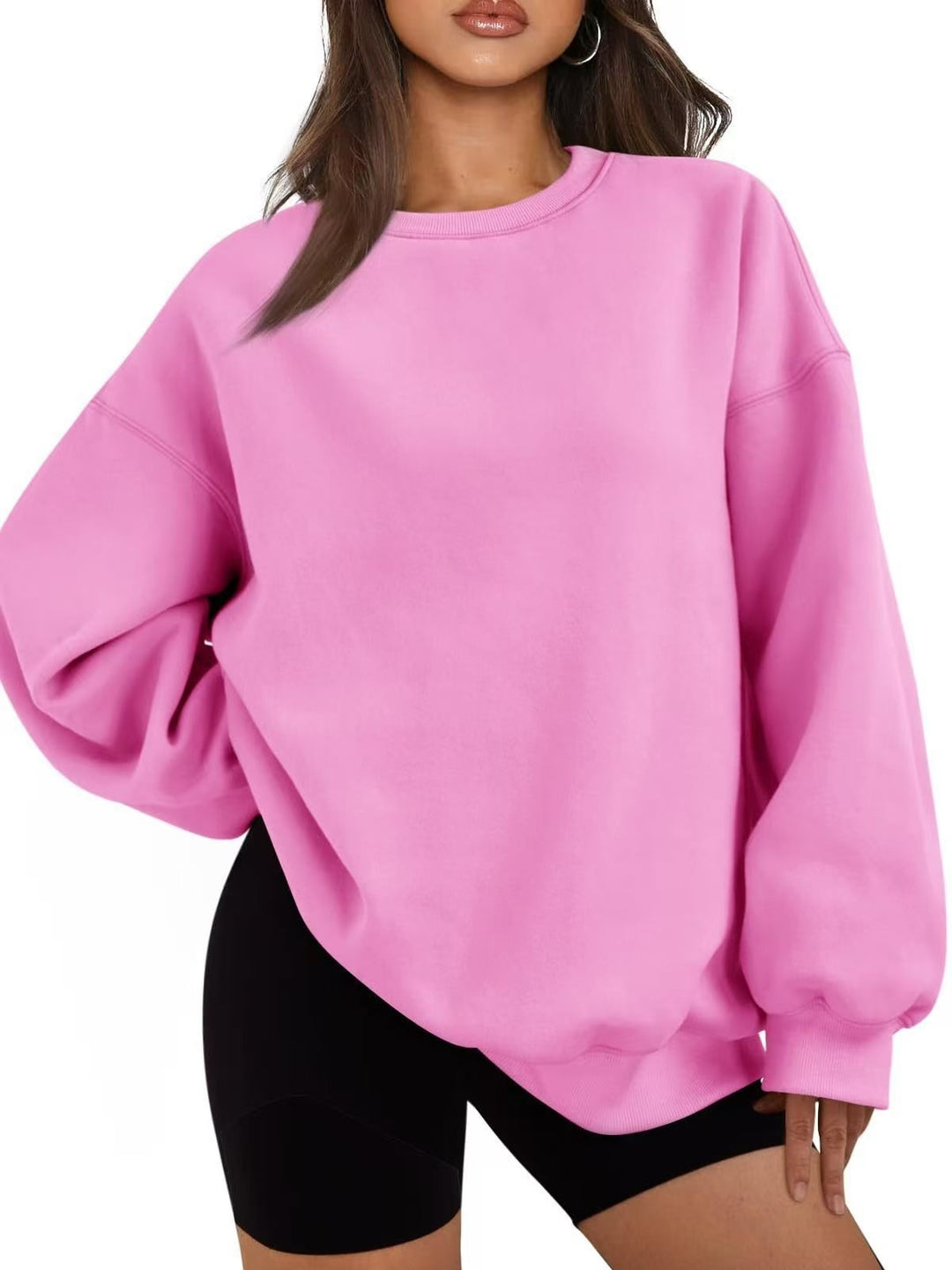 Damen Oversized Sweatshirt mit Rundhalsausschnitt, extraweichem French‑Terry und überschnittener Schulter Shop Nory