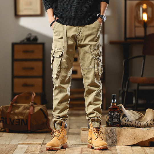 Herren Cargo-Joggerhose mit Multifunktions-Taschen und elastischem Saum Shop Nory