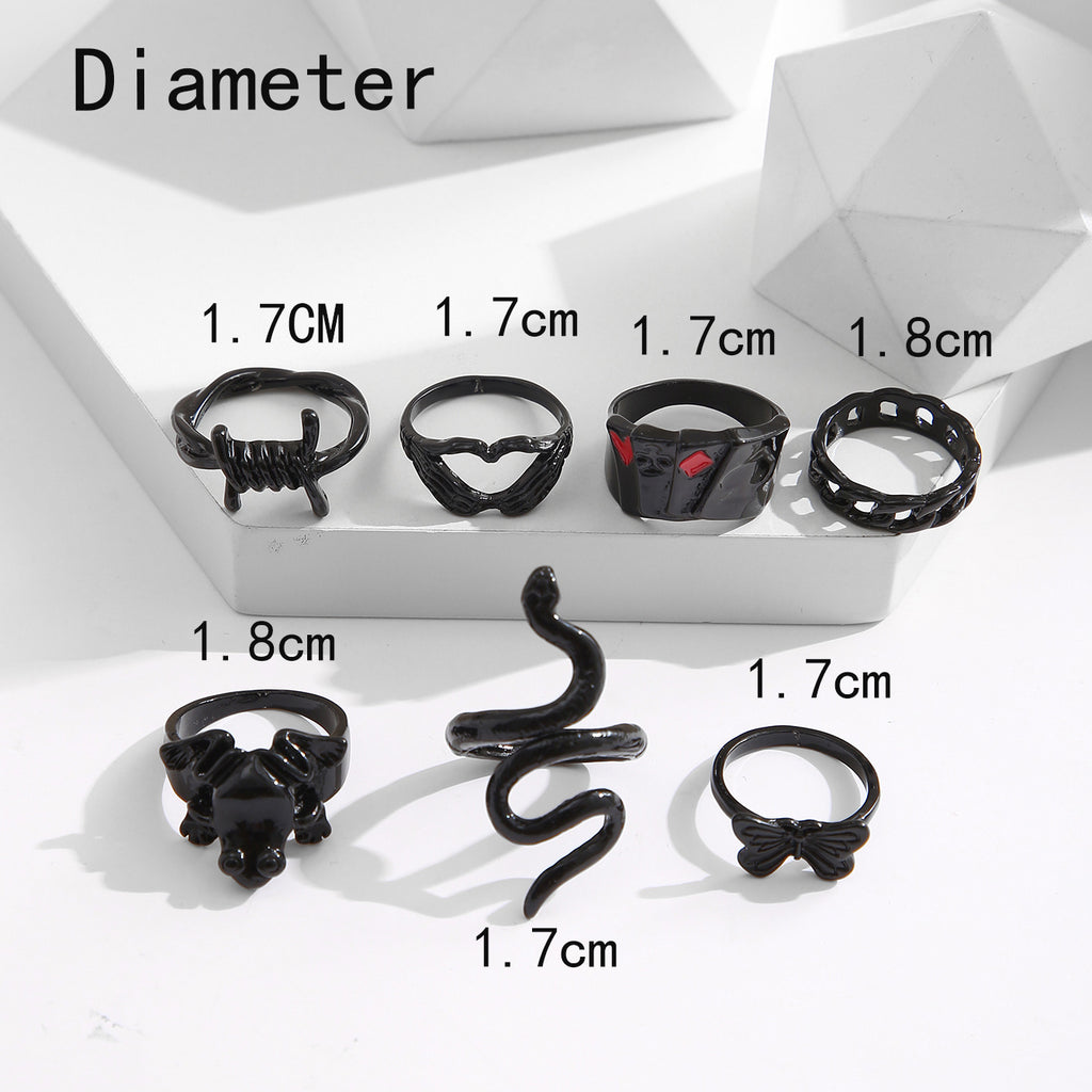 Damen modisches Ring-Set mit stilvollen minimalistischen Designs Shop Nory