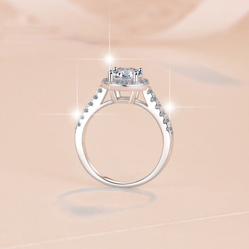 Damen Verlobungsring mit kunstvollem Zirkonia-Besatz Shop Nory