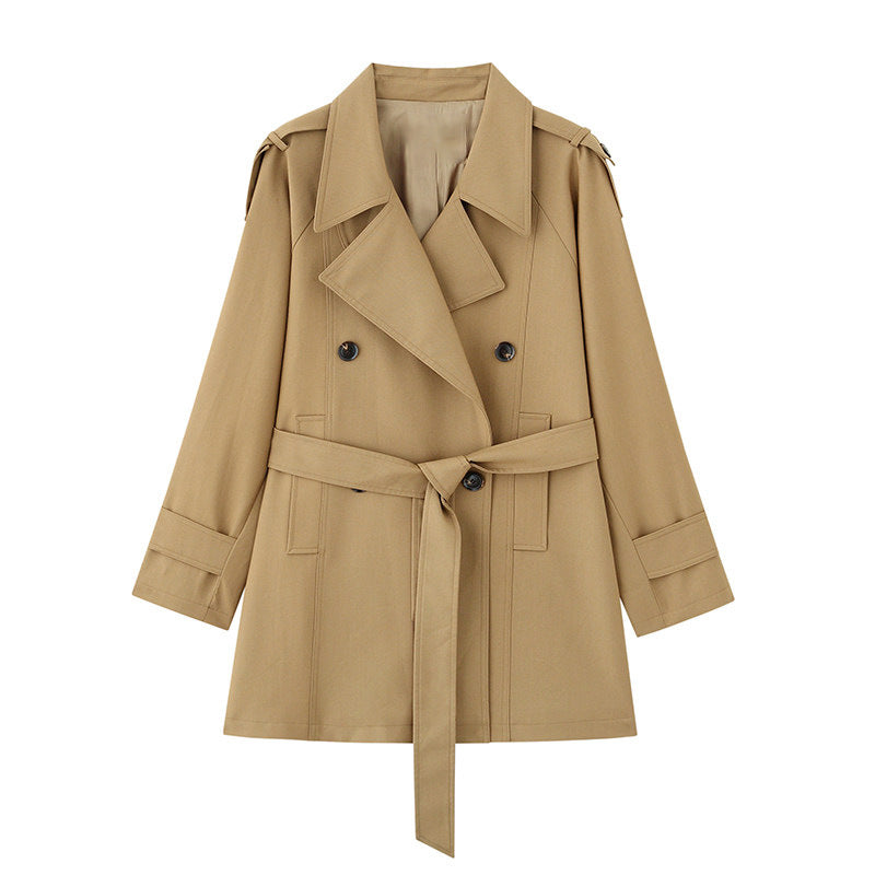 Damen Eleganter Trenchcoat mit Taillengürtel Shop Nory