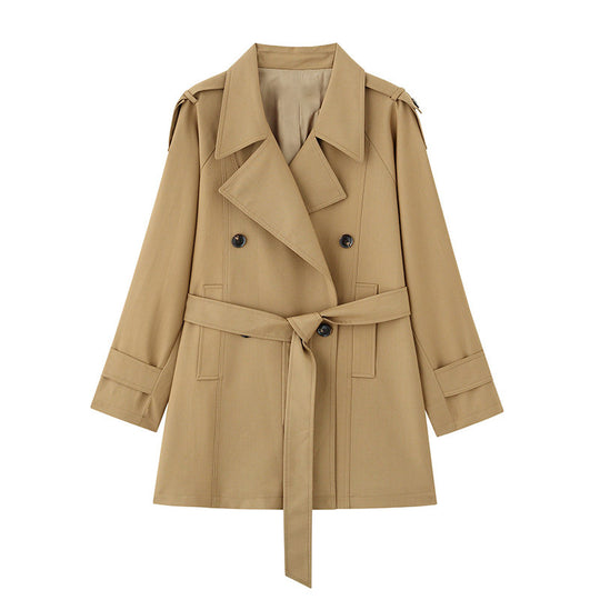 Damen Eleganter Trenchcoat mit Taillengürtel Shop Nory