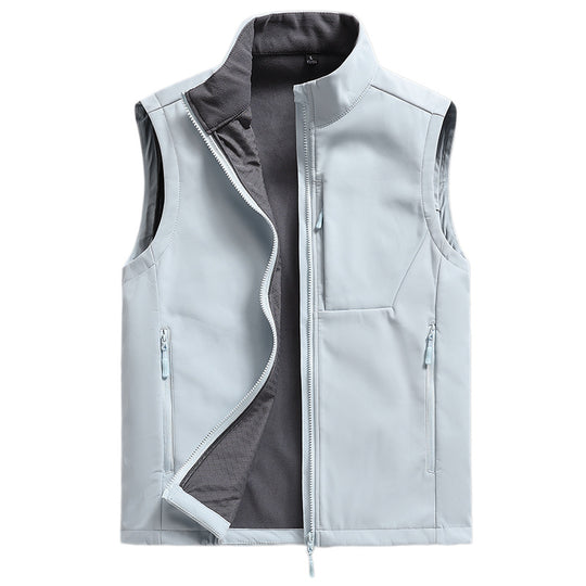 Herren Atmungsaktive Softshell‑Weste mit Thermofleece‑Futter und verdeckten Reißverschlusstaschen Shop Nory