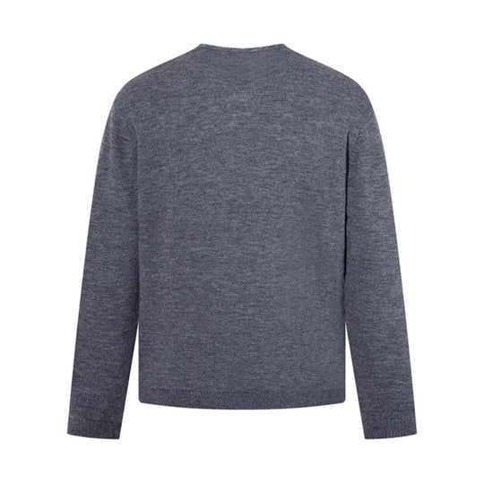 Herren Feinstrickpullover mit Rundhalsausschnitt, lockerer Passform und geripptem Saum Shop Nory