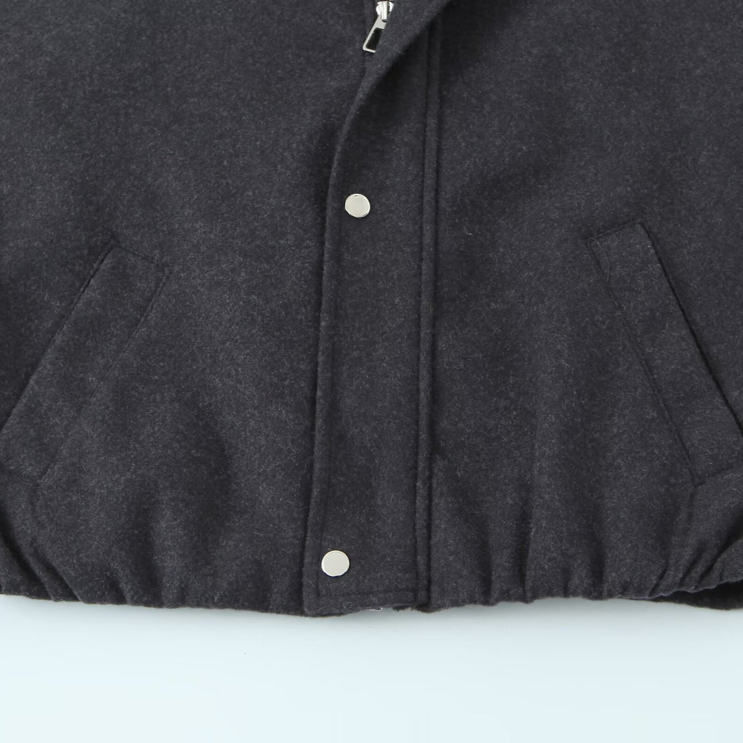 Damen Kurzjacke im Bomberstil mit Stehkragen, Druckknopfleiste und elastischem Saum Shop Nory