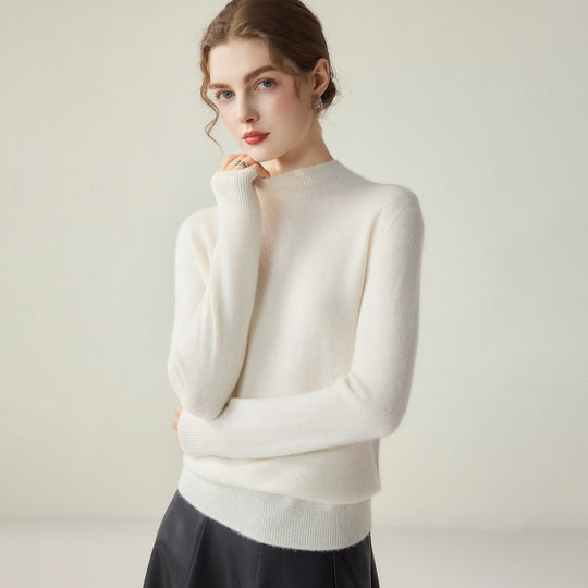 Damen Schmaler Mockneck-Feinstrickpullover mit kaschmirähnlicher Haptik Shop Nory