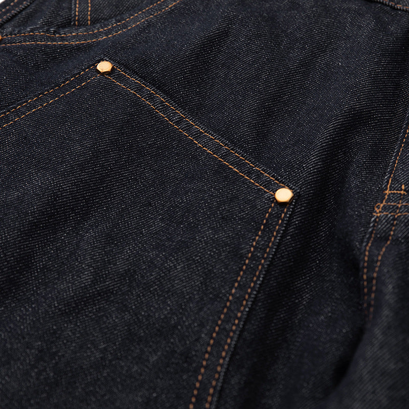 Damen High‑Waist kurzgeschnittene Jeans mit weitem Bein, Einsatznähten und Utility‑Taschen Shop Nory