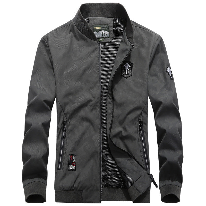 Herren Leichter Bomberblouson mit Mesh‑Futter, Reißverschlusstaschen und Stehkragen Shop Nory