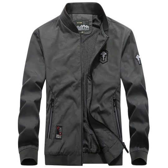 Herren Leichter Bomberblouson mit Mesh‑Futter, Reißverschlusstaschen und Stehkragen Shop Nory