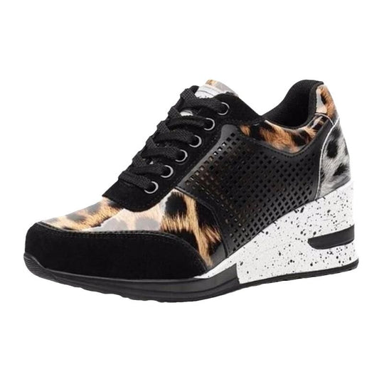 Damen Keilabsatz-Sneaker mit Mesh-Details und gepolstertem Komfort-Fußbett Shop Nory
