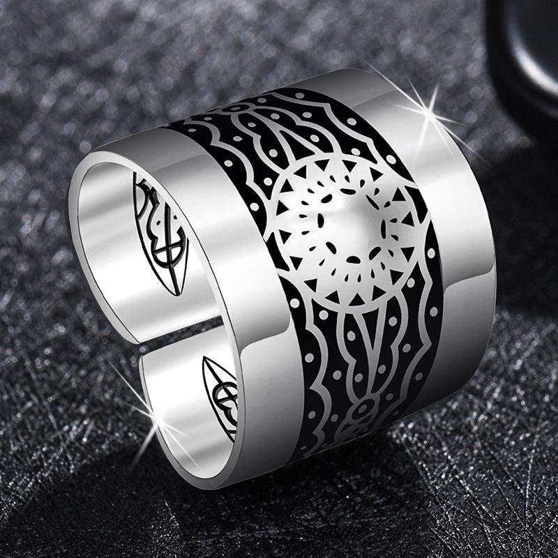 Damen Offener Ring mit kunstvollem Geldsymbol-Design Shop Nory
