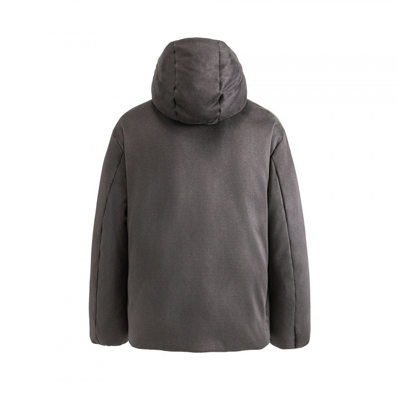 Unisex Wattierte Boxy‑Jacke mit hohem Stehkragen und Kapuze Shop Nory