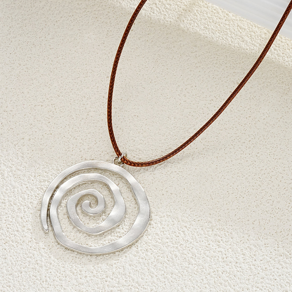 Damen Anhänger-Halskette mit spiralförmigem Design Shop Nory