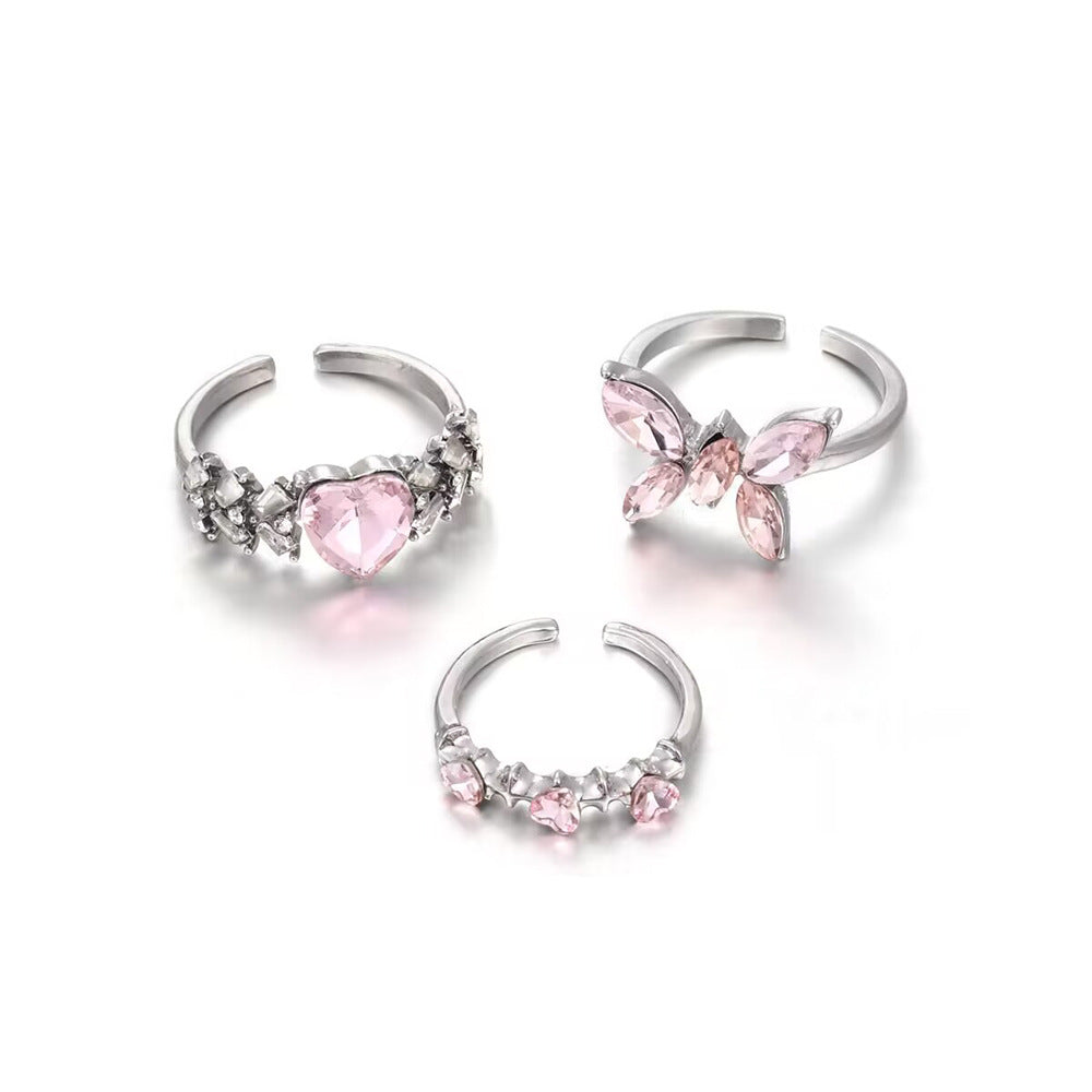 Damenring mit floralem Design und funkelnden Zirkonia Shop Nory 1781548707