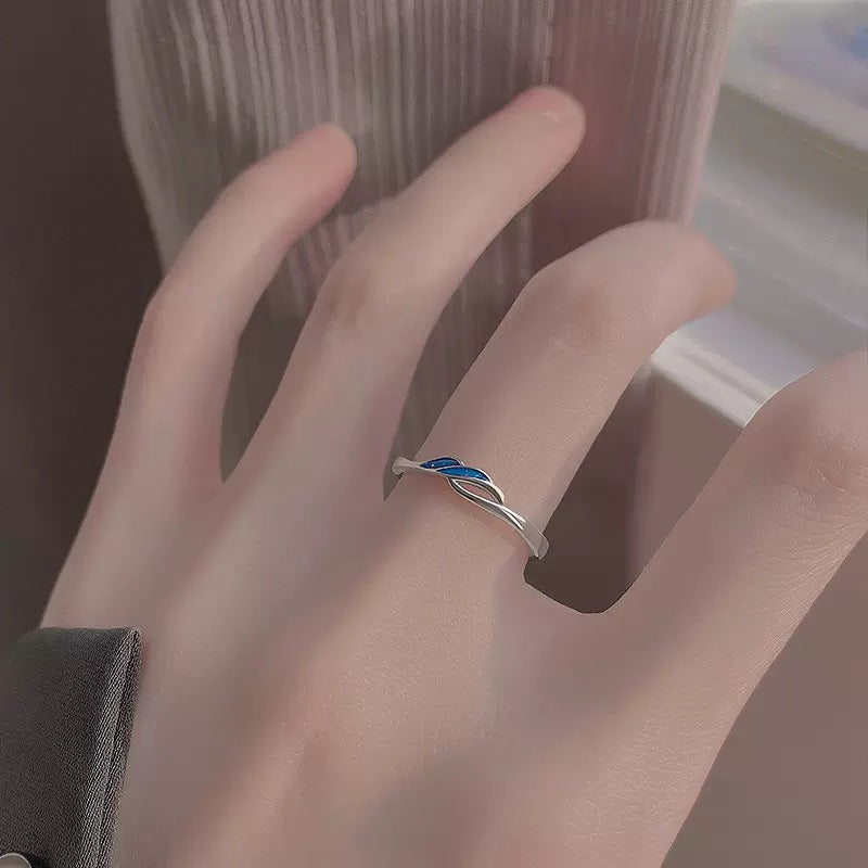 Damen Moderner Ring mit elegantem Blatt-Design Shop Nory