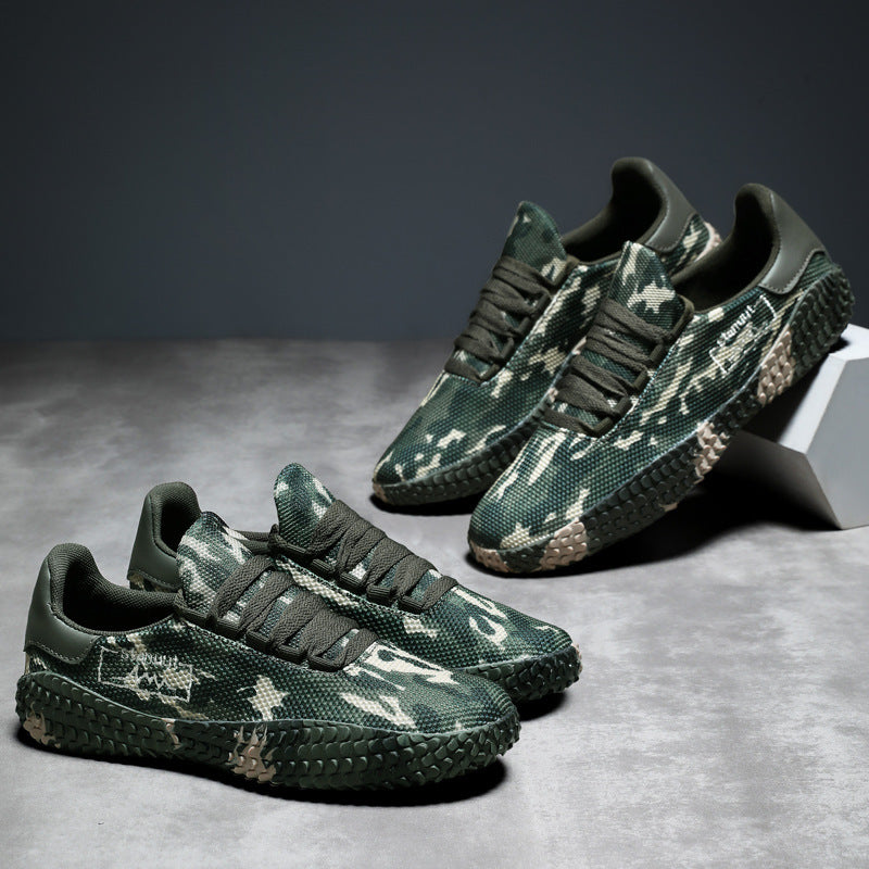 Herren Camouflage Strick-Sneaker mit griffiger Wabenprofilsohle und gepolstertem Knöchelkragen Shop Nory