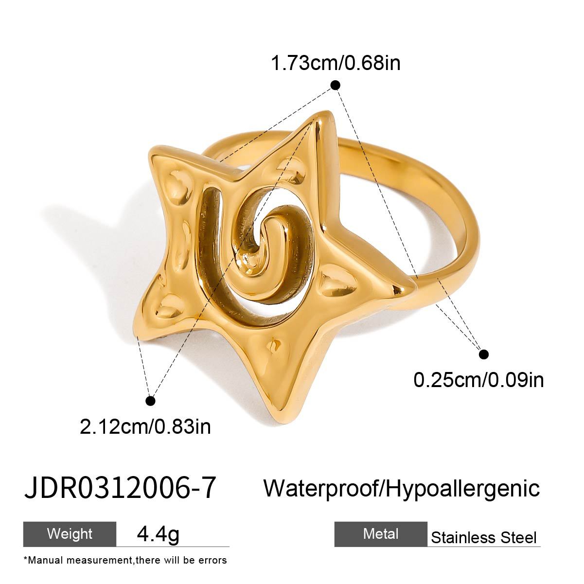 Damen Trendiger Sternring Shop Nory