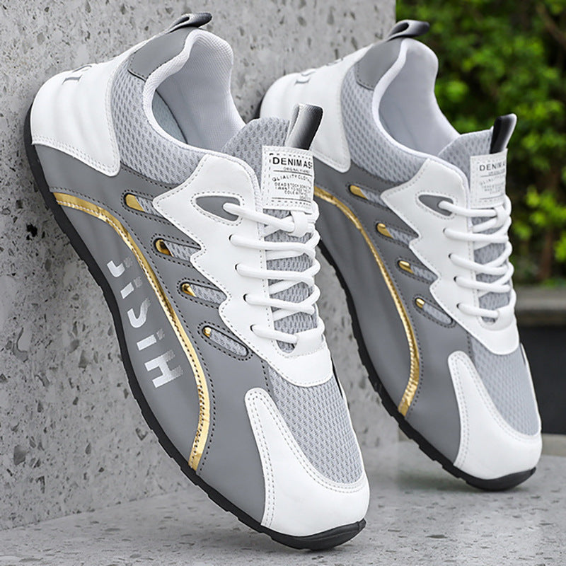Herren Sportschuhe mit atmungsaktivem Mesh-Obermaterial und rutschfester Sohle