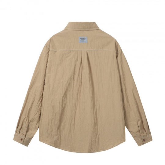 Herren Overshirt im Boxy‑Schnitt mit Kontrastnaht und aufgesetzten Brusttaschen Shop Nory