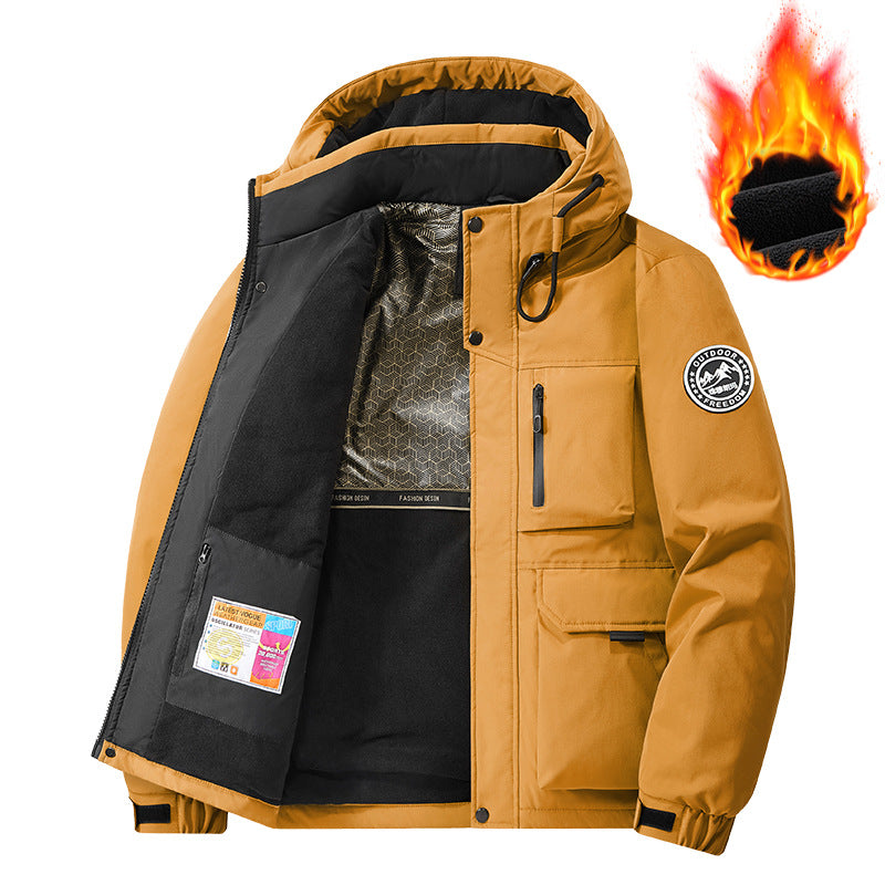 Herren Technischer Thermo-Parka mit Microfleece-Innenfutter und Utility-Taschen Shop Nory