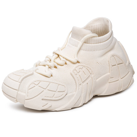 Herren nan massiver Sneaker mit sockenähnlichem Strickschaft, geformten Gummiapplikationen und griffiger Profilsohle Shop Nory