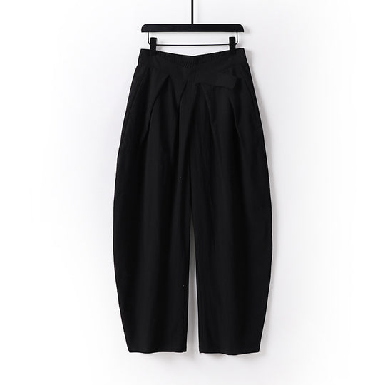 Damen Hochgeschnittene Culotte-Hose mit Bundfalten und elastischem Taillenbund Shop Nory