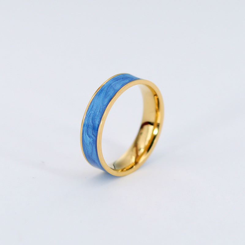 Damen eleganter Ring mit Perlmutt-Einlage Shop Nory
