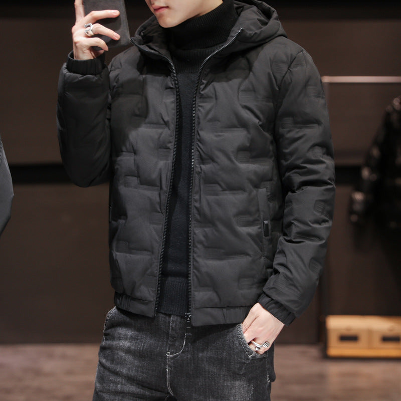 Herren Leichte gesteppte Kapuzenjacke mit Thermoisolierung und elastischem Saum Shop Nory
