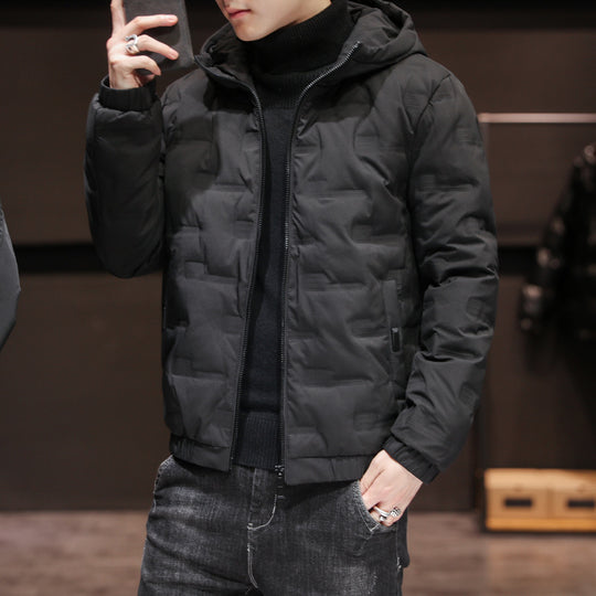 Herren Leichte gesteppte Kapuzenjacke mit Thermoisolierung und elastischem Saum Shop Nory