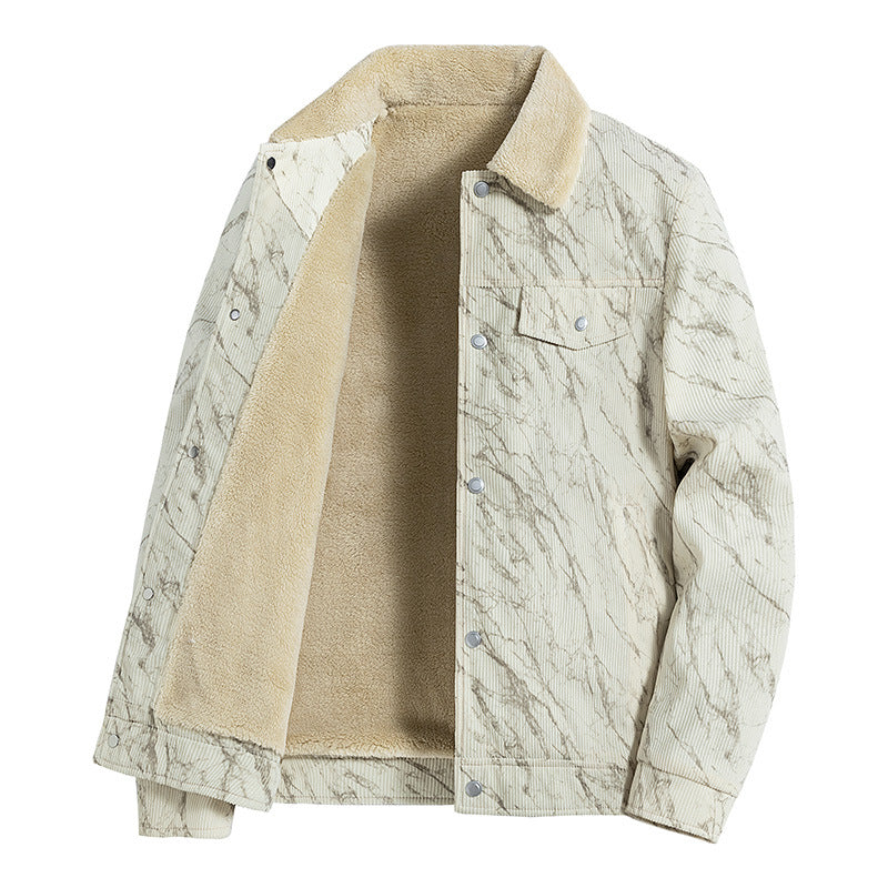 Herren Gemusterte Cordjacke Shop Nory