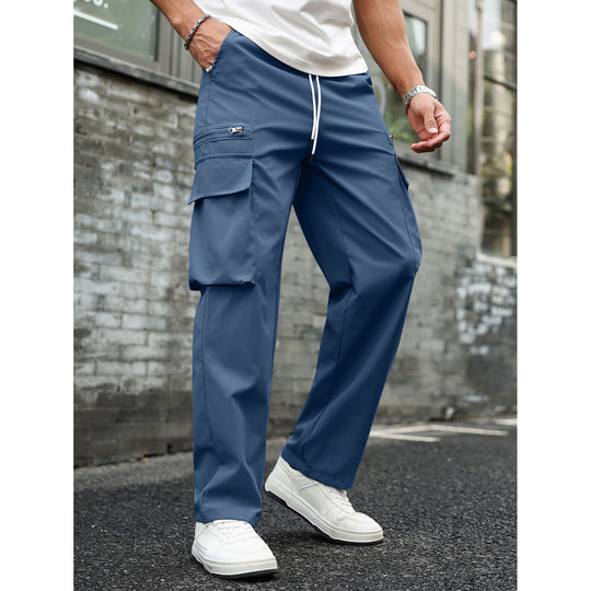 Herren Multifunktionale Cargo-Hose mit Taschen und elastischem Bund Shop Nory