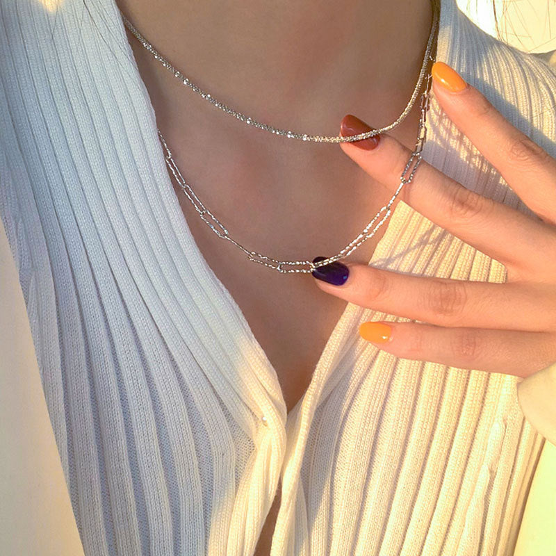 Damen Halskette mit modernem Gliederdesign und filigranen Akzenten Shop Nory