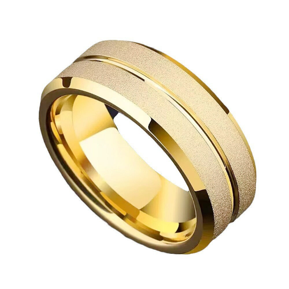 Herren Ring mit strukturierter Oberfläche und edlen Linien Shop Nory