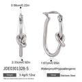 Damen Edelstahl Ohrringe mit einzigartigem Knoten-Design Shop Nory