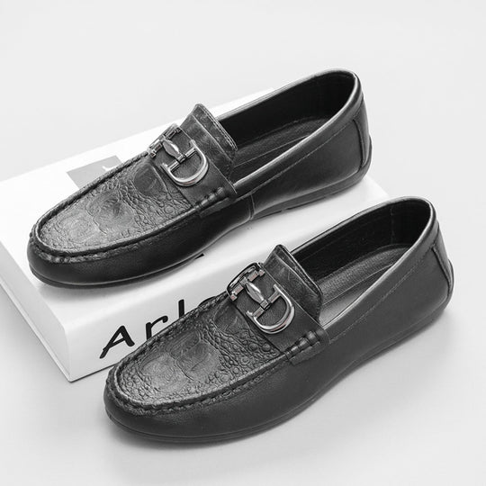 Herren Elegante Mokassins mit Metallakzent Shop Nory