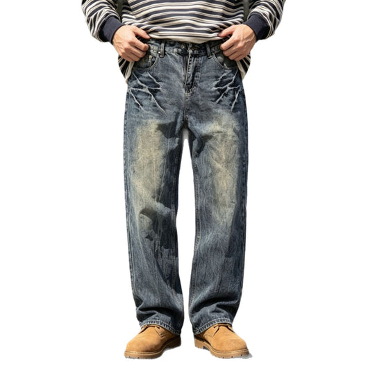 Herren Bequeme und lässige Weit geschnittene Jeans Shop Nory