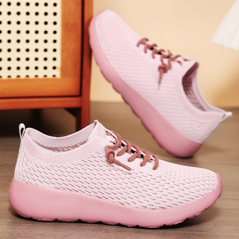 Damen Leichte und flexible Strick-Sneaker mit rutschfester Sohle