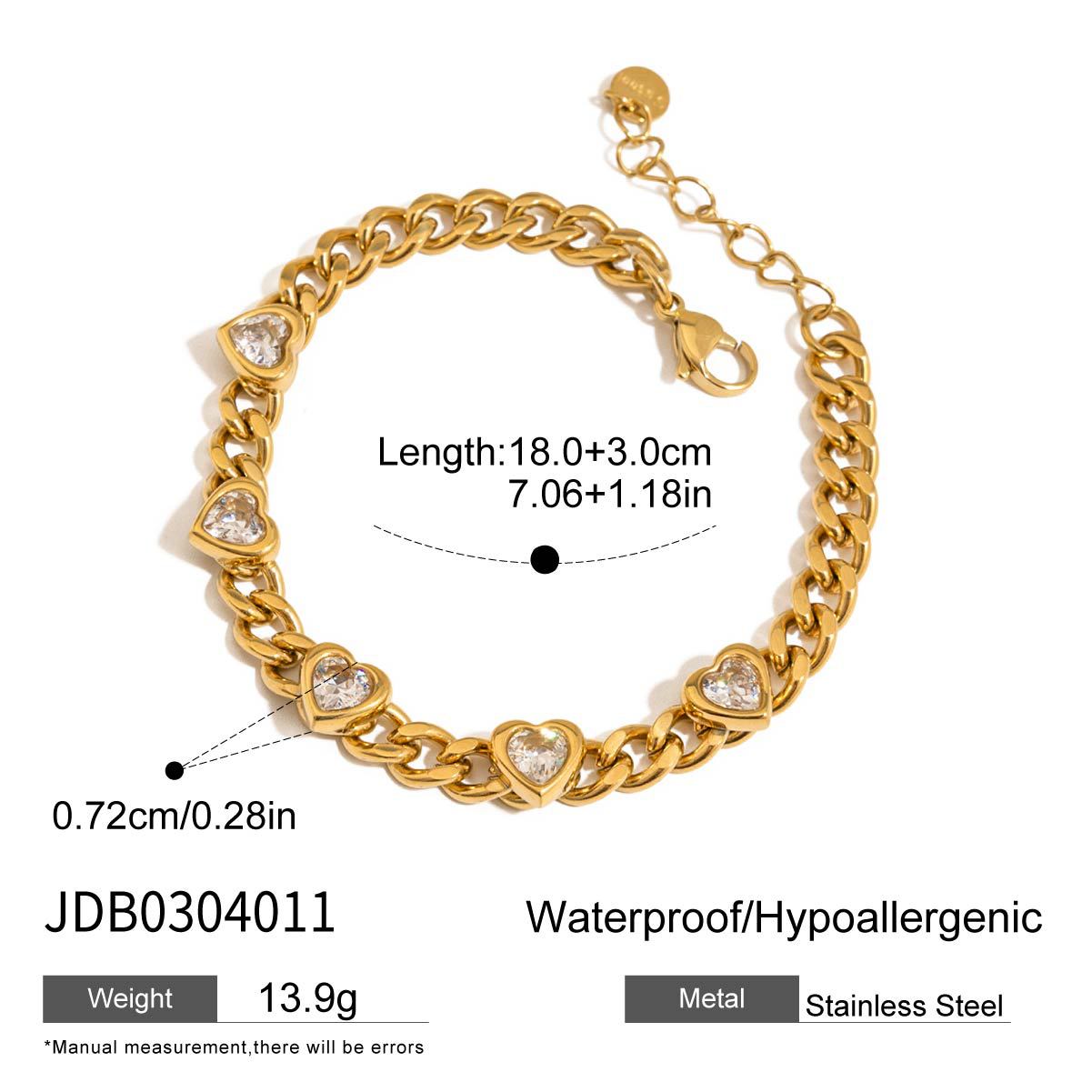 Damen Armband mit funkelnden Zirkonia und wasserfestem, hypoallergenem Design Shop Nory