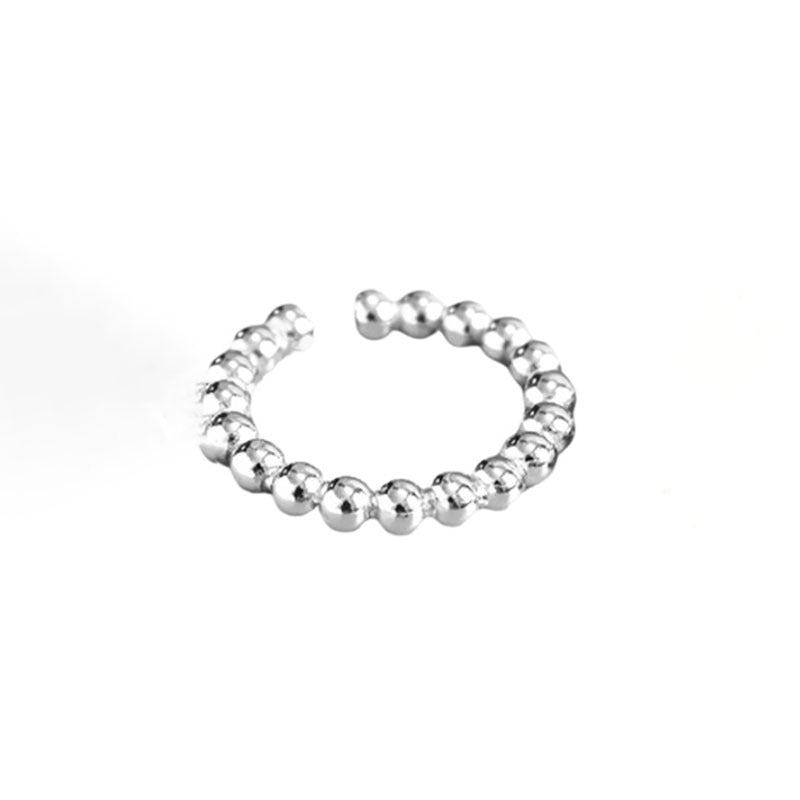 Damen Edelstahl Ring mit Kugelverzierung Shop Nory