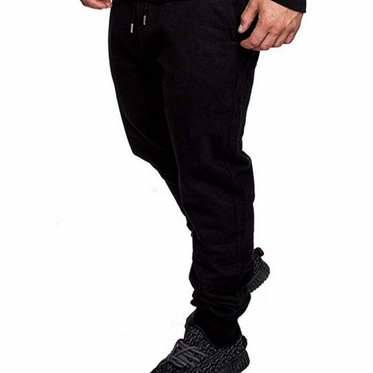 Herren Tapered Sweatpants aus Baumwollmix mit elastischem Bund, Tunnelzug und gerippten Bündchen Shop Nory