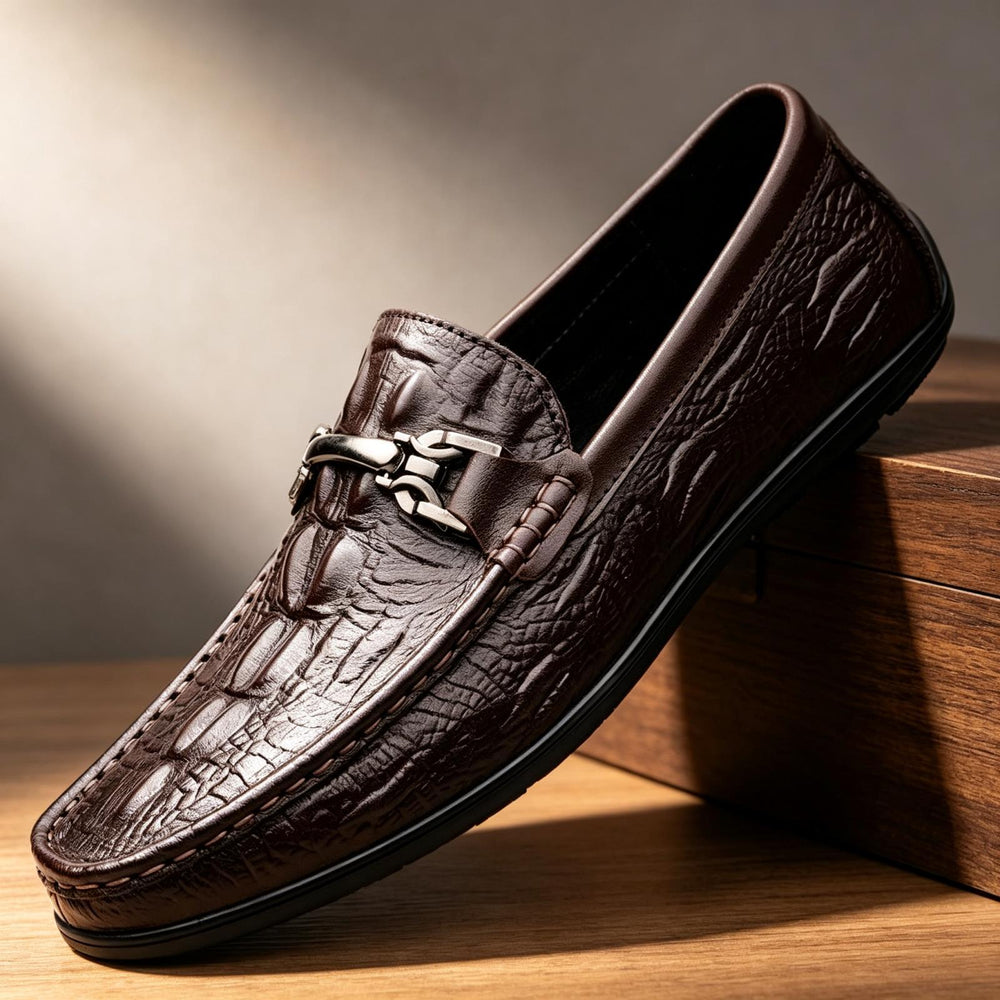 Herren Elegante Mokassins aus Leder Shop Nory