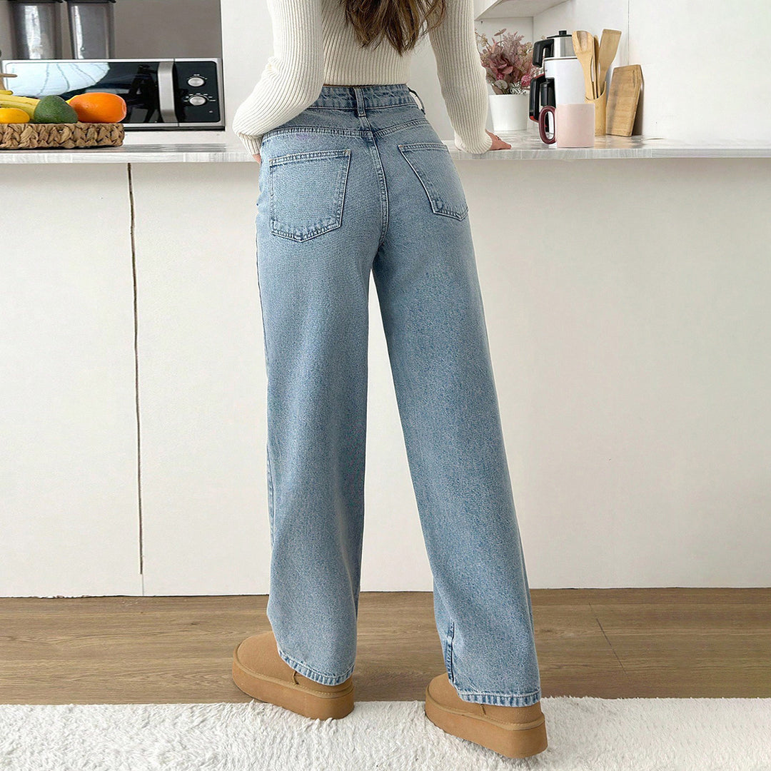 Damen Relaxed-Fit High‑Waist Jogger-Jeans mit elastischem Knöchelabschluss Shop Nory