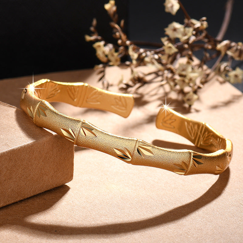 Damen Armreif mit kunstvollem Blattdesign Shop Nory